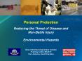 Personal Protection Reducing the Threat of Disease and NonBattle Injury Environmental Hazards PowerPoint PPT Presentation