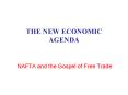 THE NEW ECONOMIC AGENDA PowerPoint PPT Presentation