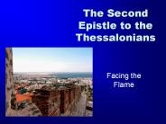 The Second Epistle to the Thessalonians