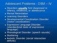 Adolescent Problems - DSM 