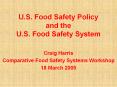 U.S. Food Safety Policy and the U.S. Food Safety System PowerPoint PPT Presentation