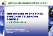 NATIONAL TELECOMMUNICATIONS AGENCY