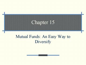 Mutual Funds: An Easy Way to Diversify