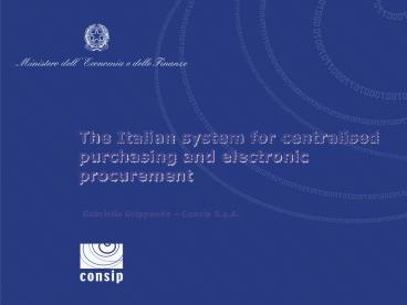 Titolo della presentazione