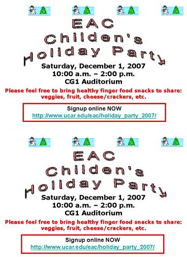 EAC presentation | free to view