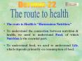 The route to Health is Harmonious Nutrition' PowerPoint PPT Presentation