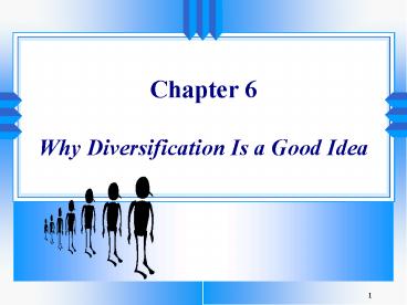 Chapter 6 Why Diversification Is a Good Idea
