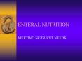 ENTERAL NUTRITION PowerPoint PPT Presentation