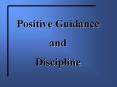 Positive Guidance PowerPoint PPT Presentation
