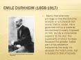Emile Durkheim 18581917 PowerPoint PPT Presentation