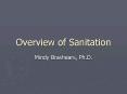 Overview of Sanitation PowerPoint PPT Presentation