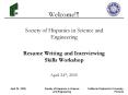Resume Writing and Interviewing Skills Workshop PowerPoint PPT Presentation