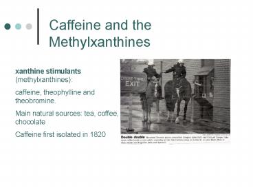 Caffeine and the Methylxanthines