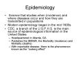Epidemiology PowerPoint PPT Presentation