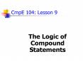 The Logic of Compound Statements PowerPoint PPT Presentation