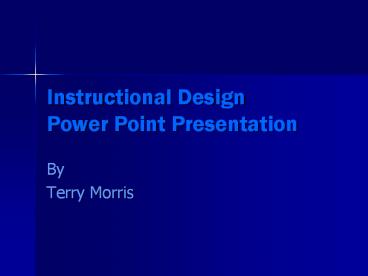 PPT – Instructional Design Power Point Presentation PowerPoint ...