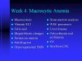 Week 4: Macrocytic Anemia PowerPoint PPT Presentation