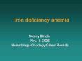 Iron deficiency anemia PowerPoint PPT Presentation