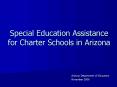 Special Education Assistance for Charter Schools in Arizona PowerPoint PPT Presentation