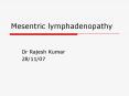 Mesentric lymphadenopathy PowerPoint PPT Presentation
