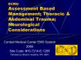 ECRN: Assessment Based Management Thoracic PowerPoint PPT Presentation