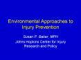 Environmental Approaches to Injury Prevention PowerPoint PPT Presentation