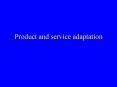 Product and service adaptation PowerPoint PPT Presentation