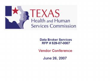 Data Broker Services RFP