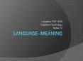 Language--Meaning PowerPoint PPT Presentation