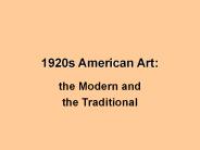 1920s American Art: