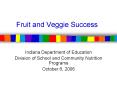 Fruit and Veggie Success PowerPoint PPT Presentation