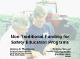Non-Traditional Funding for Safety Education Programs PowerPoint PPT Presentation
