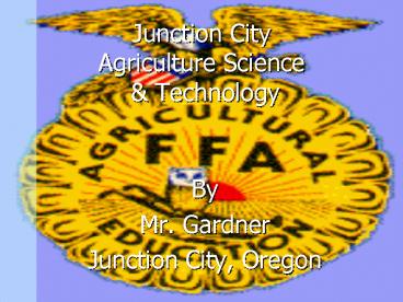 Junction City Agriculture Science
