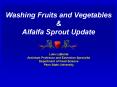 Washing Fruits and Vegetables PowerPoint PPT Presentation