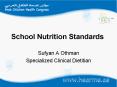 School Nutrition Standards PowerPoint PPT Presentation