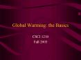 Global Warming: the Basics PowerPoint PPT Presentation