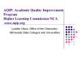 AQIP: Academic Quality Improvement Program Higher Learning Commission-NCA www.aqip.org PowerPoint PPT Presentation
