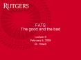 FATS PowerPoint PPT Presentation