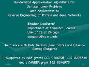 Randomized Approximation Algorithms for