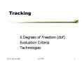 Tracking PowerPoint PPT Presentation