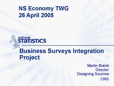 Business Surveys Integration Project