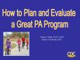 Effective Planning and Evaluation of Active Community Programs PowerPoint PPT Presentation