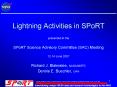 Lightning Activities in SPoRT PowerPoint PPT Presentation