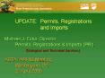 UPDATE: Permits, Registrations and Imports PowerPoint PPT Presentation