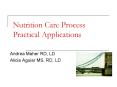 Nutrition Care Process Practical Applications PowerPoint PPT Presentation