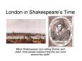 London in Shakespeare PowerPoint PPT Presentation