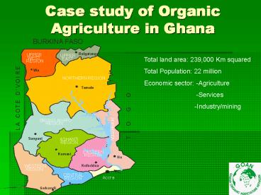Case study of Organic Agriculture in Ghana
