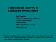 Computational Discovery of Communicable Knowledge