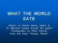WHAT THE WORLD EATS PowerPoint PPT Presentation