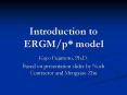 Introduction to ERGMp model PowerPoint PPT Presentation